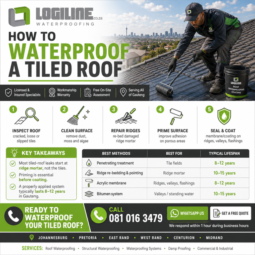 How to waterproof a tiled roof